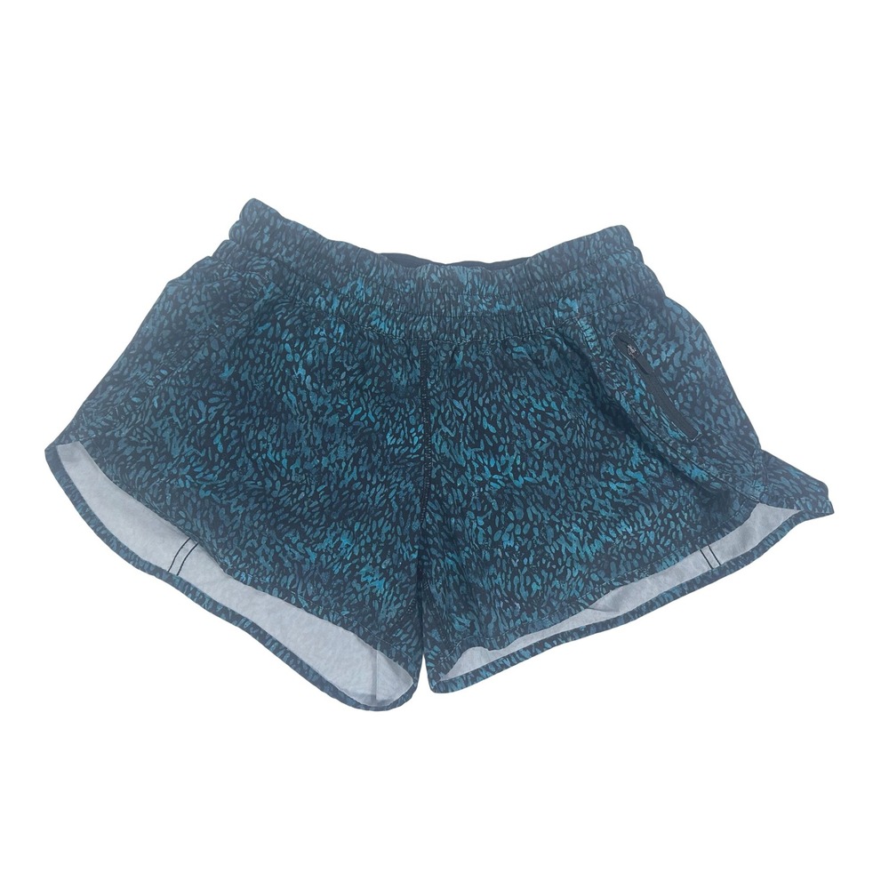 Lululemon Tracker Short‎ V *4" Illuminate Multi Black / Black Size 12 W7AHUS